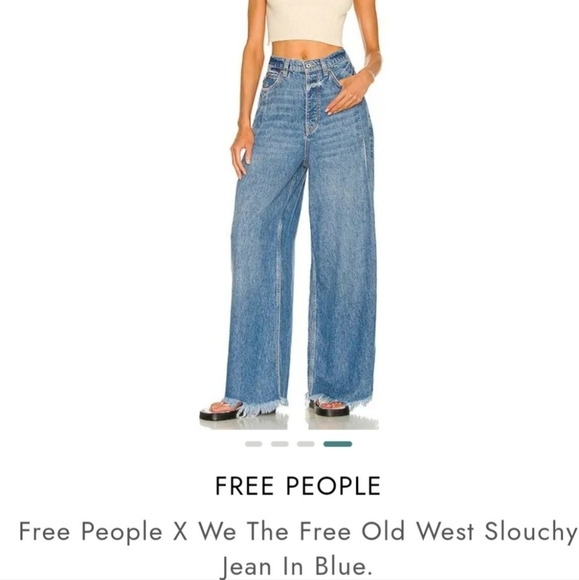 Free People Denim - Free People High-Waist Wide Leg Jeans in Blue